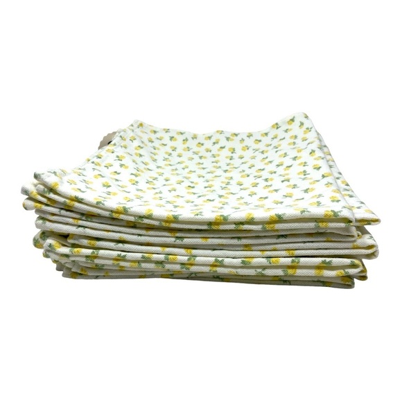 Waverly Garden Room Table Linen Yellow Flowers Lot of 11 (17 x17”) - Picture 2 of 6